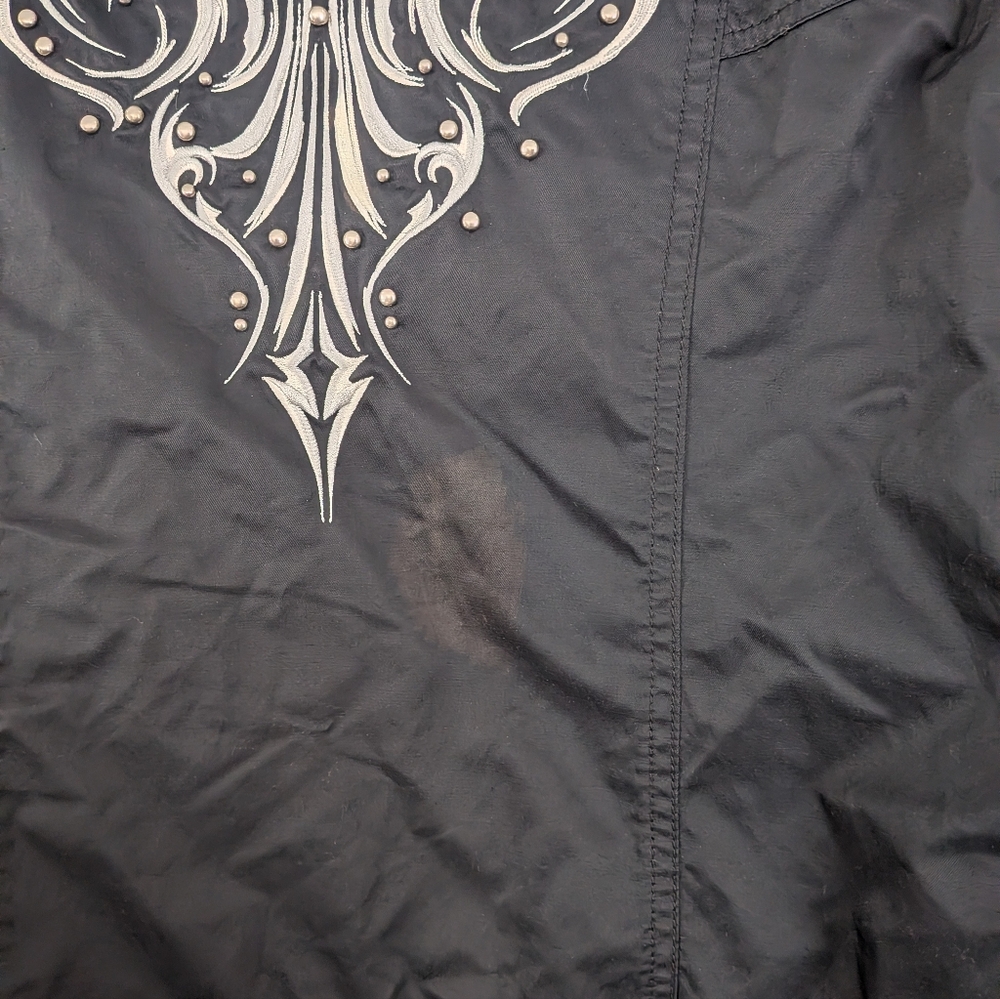 Harley-Davidson Women’s Black Moto Cross Jacket Studded Size L - Picture 12 of 12
